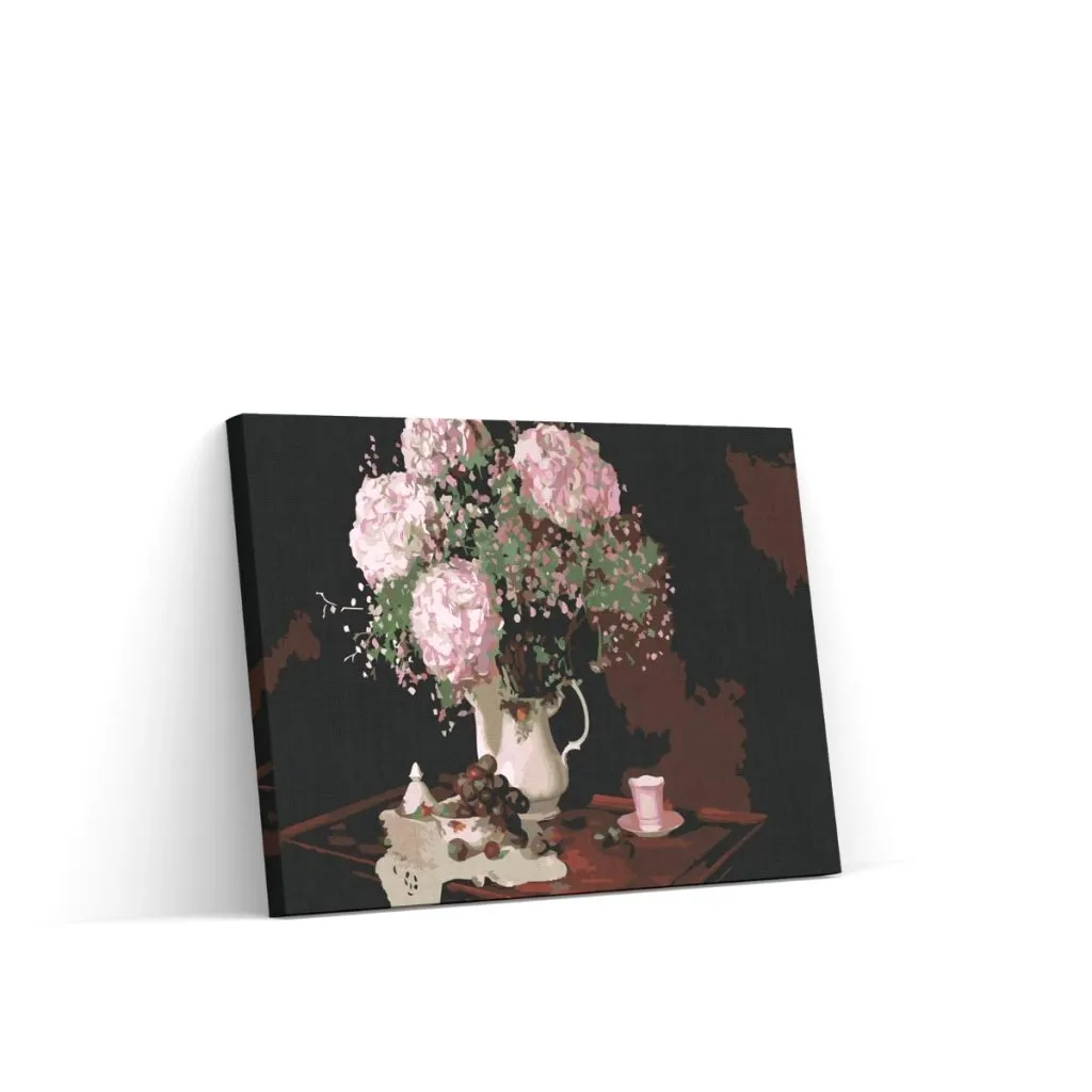 Pintar por Números - Ramo de hortensias