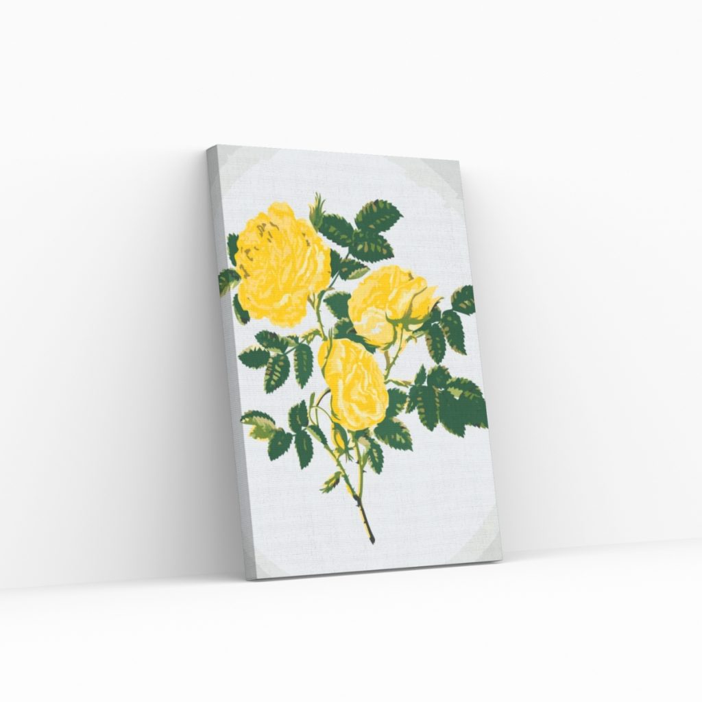 Pintar por Números - Rosas amarillas silvestres
