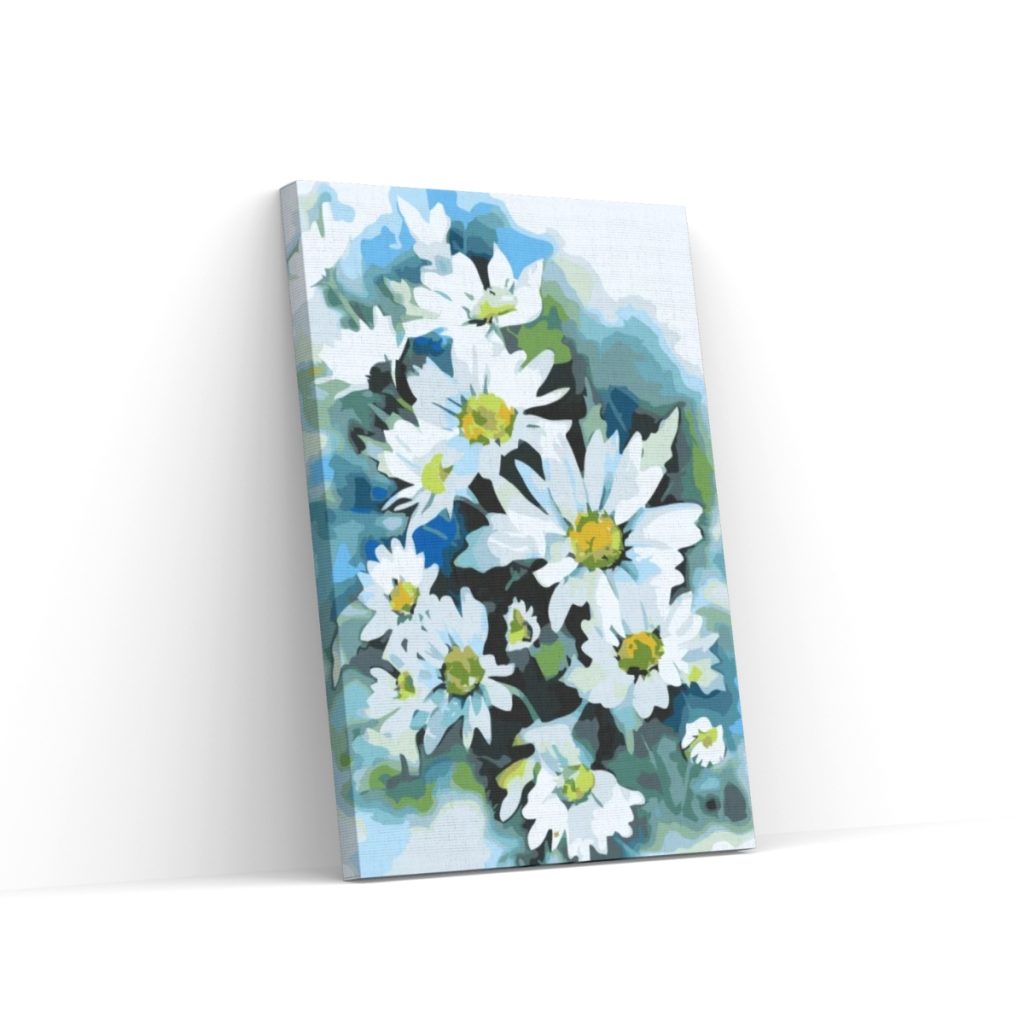 Pintar por Números - Flor de otoño, Astra blanche