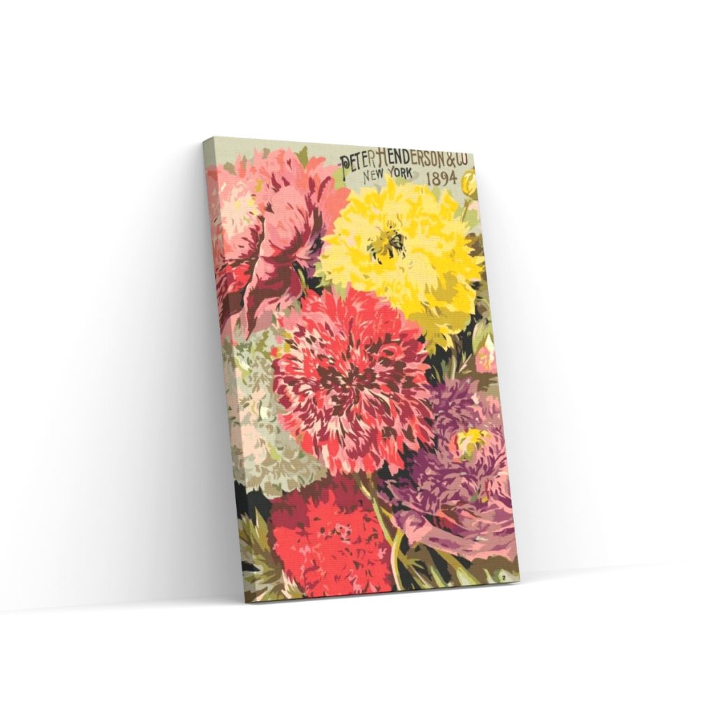 Pintar por Números - Flores de colores retro