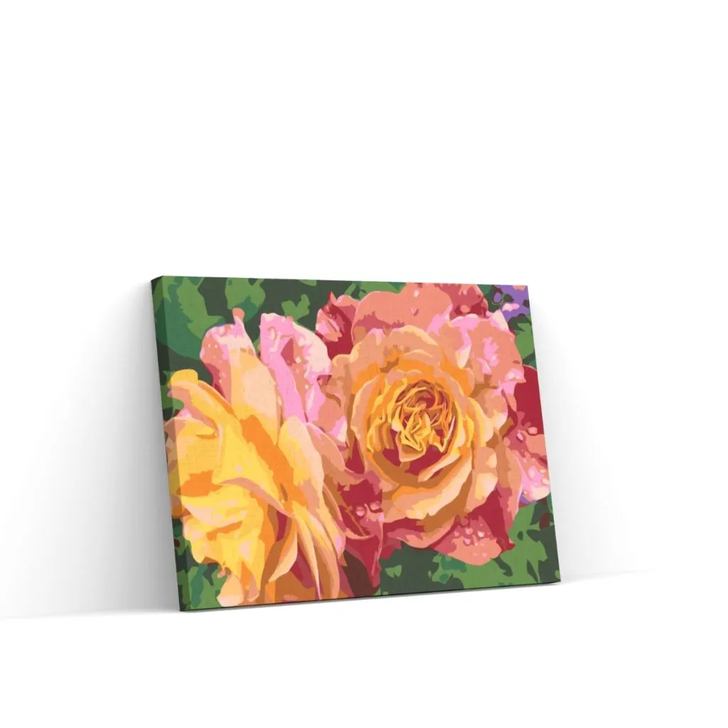 Pintar por Números - Rosas Flores de Belleza