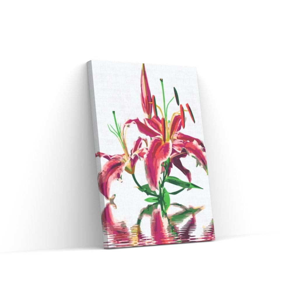 Pintar por Números - Lirio rosa