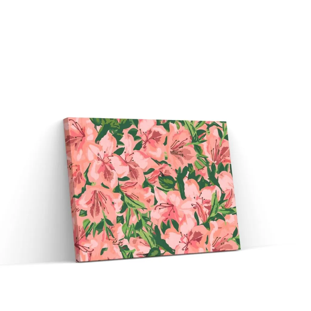 Pintar por Números - Flores rosas 2