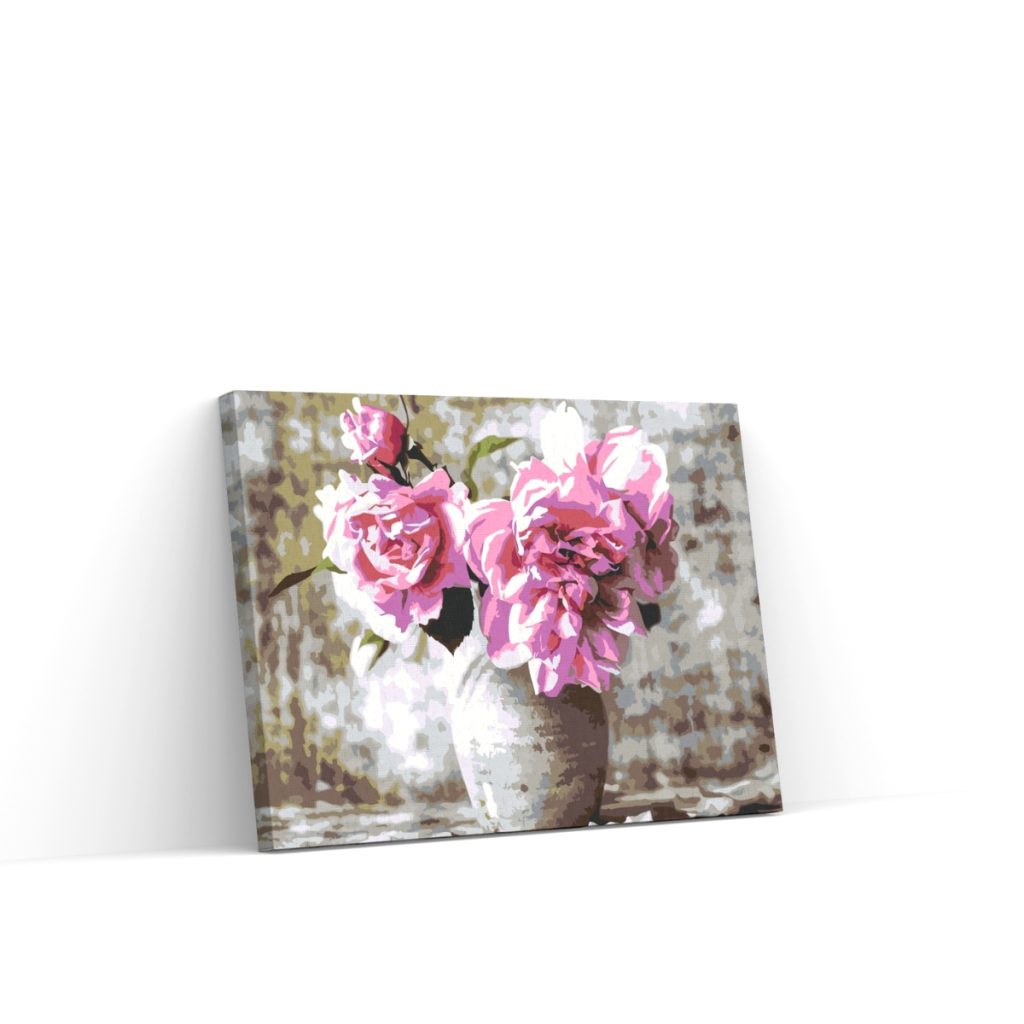 Pintar por Números - Rosas rosas