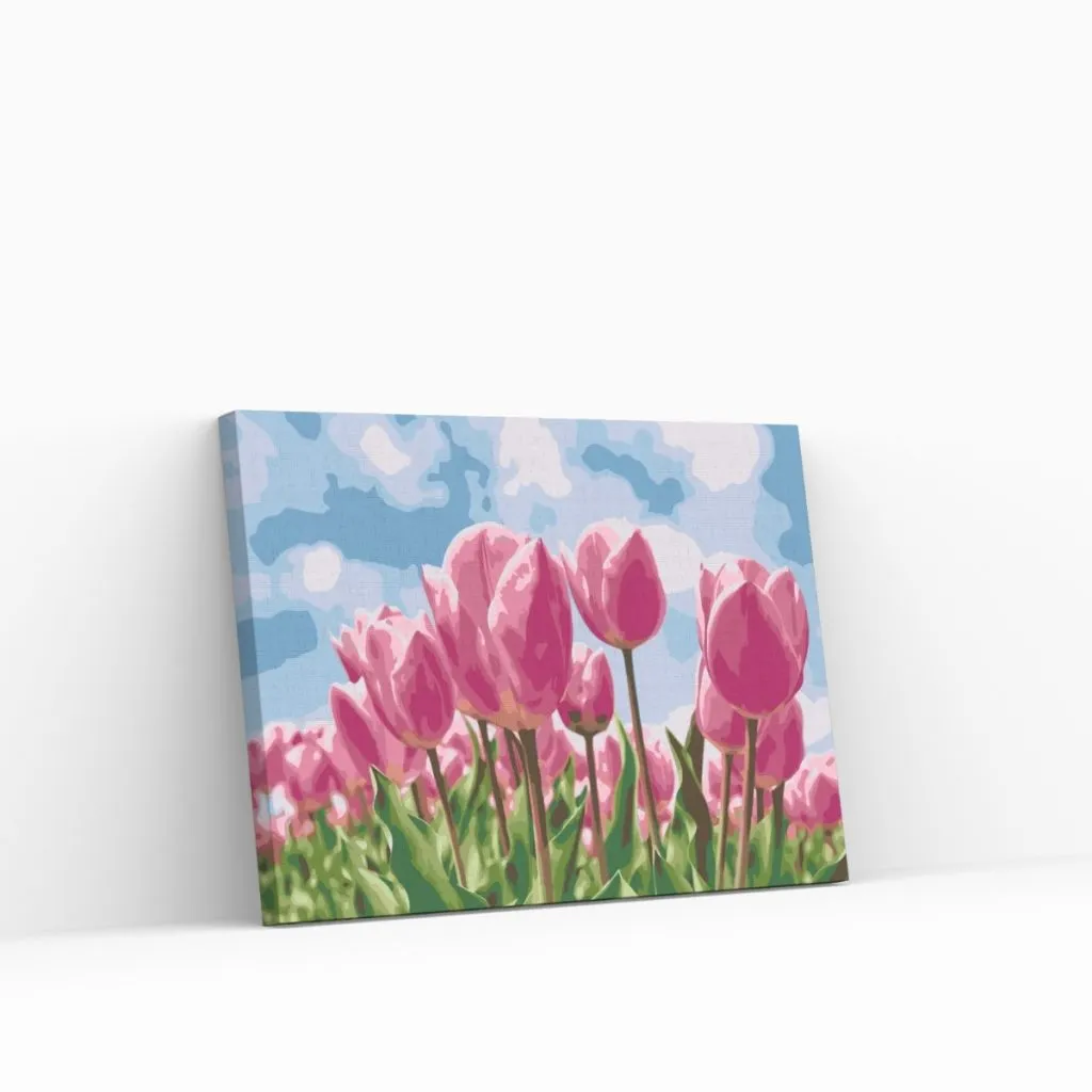 Pintar por Números - Tulipanes rosas