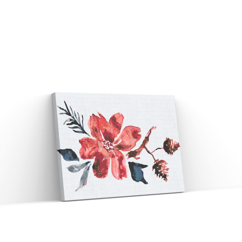 Pintar por Números - Esbozo de una flor