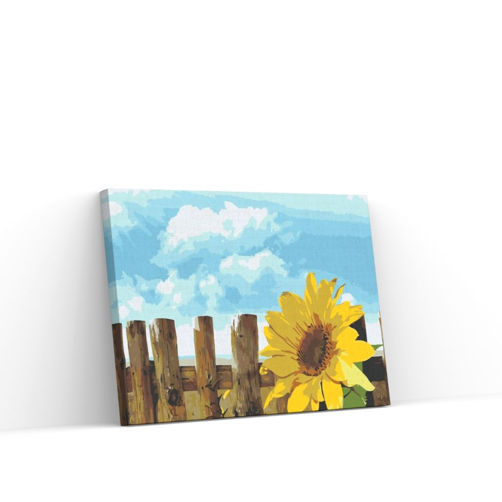 Pintar por Números - Girasoles en el jardín