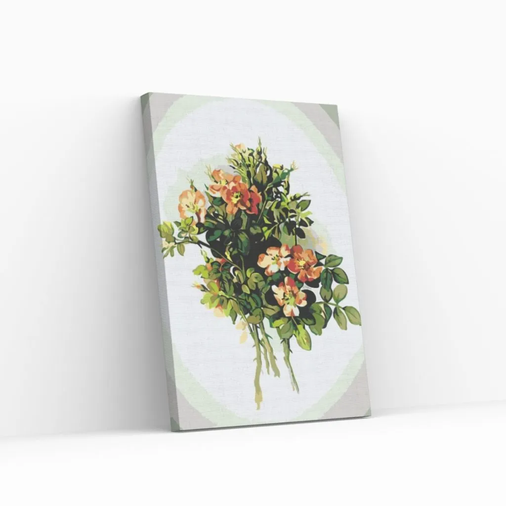 Pintar por Números - Flores de época VII
