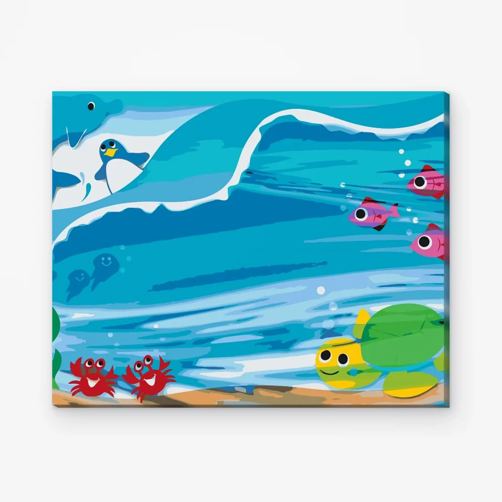 Pintar por Números - Animales bajo el agua