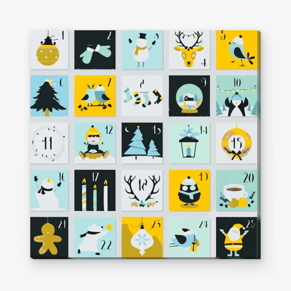 Pintar por Números - calendario de adviento