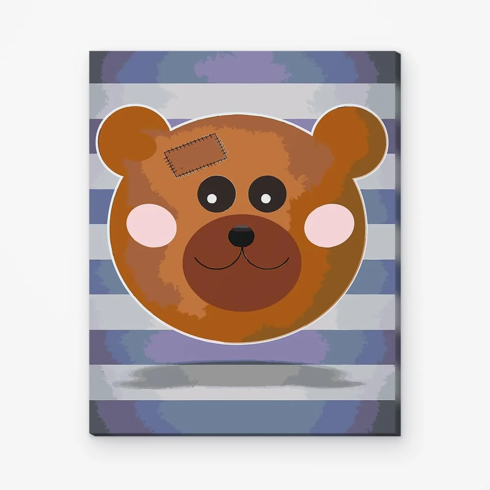 Pintar por Números - Cartel oso