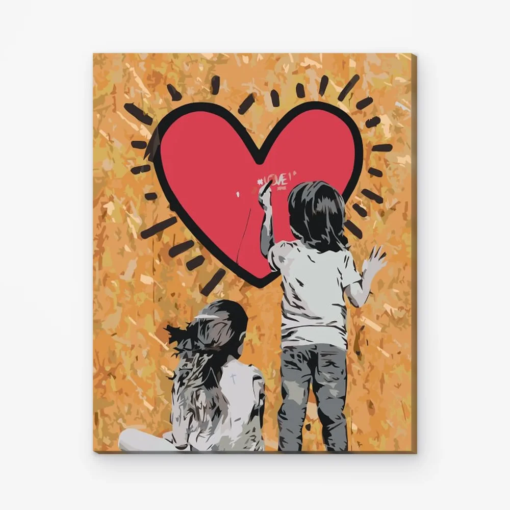 Pintar por Números - El amor de los niños