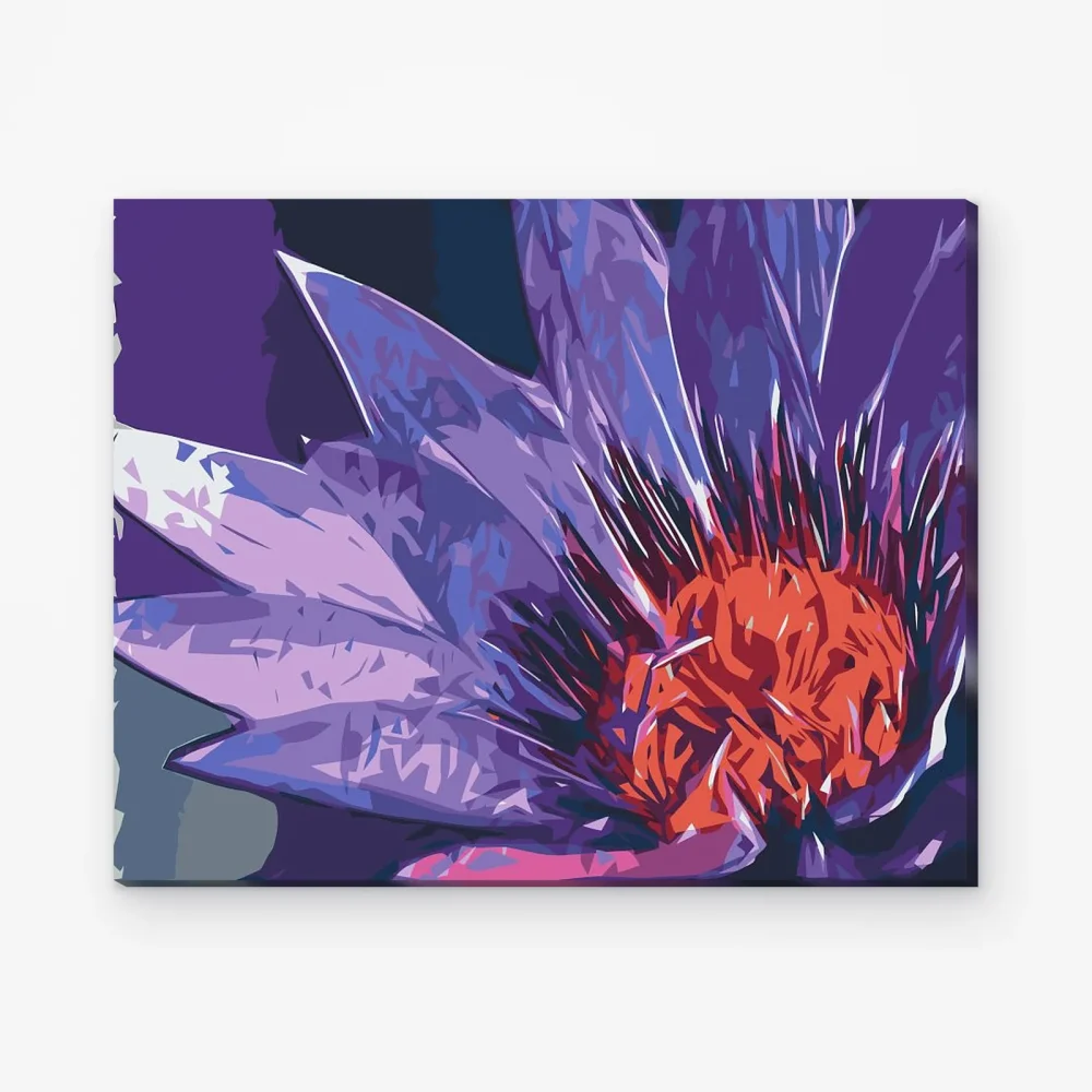Pintar por Números - Flor pintada