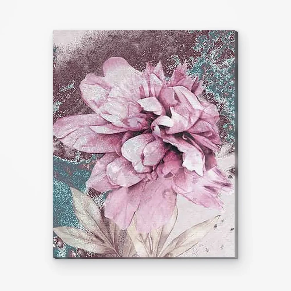 Pintar por Números - Flor rosa
