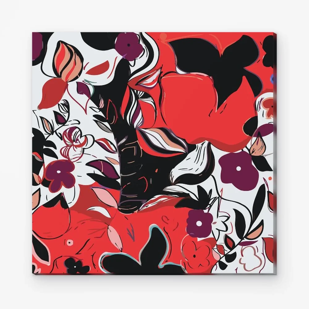Pintar por Números - Flores abstractas 1