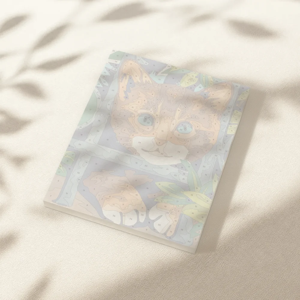 Pintar por Números - Gato detrás de la valla