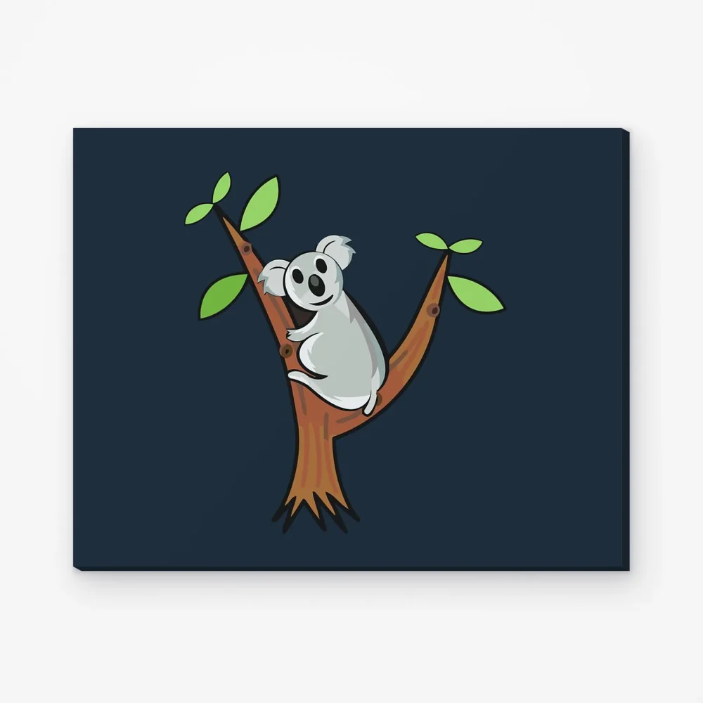 Pintar por Números - Koala en el árbol