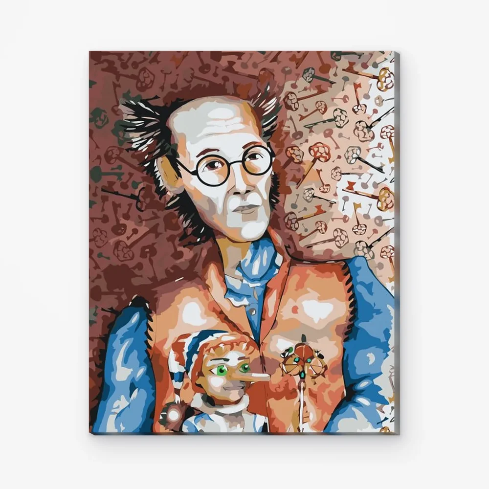 Pintar por Números - Pinocho y Geppetto