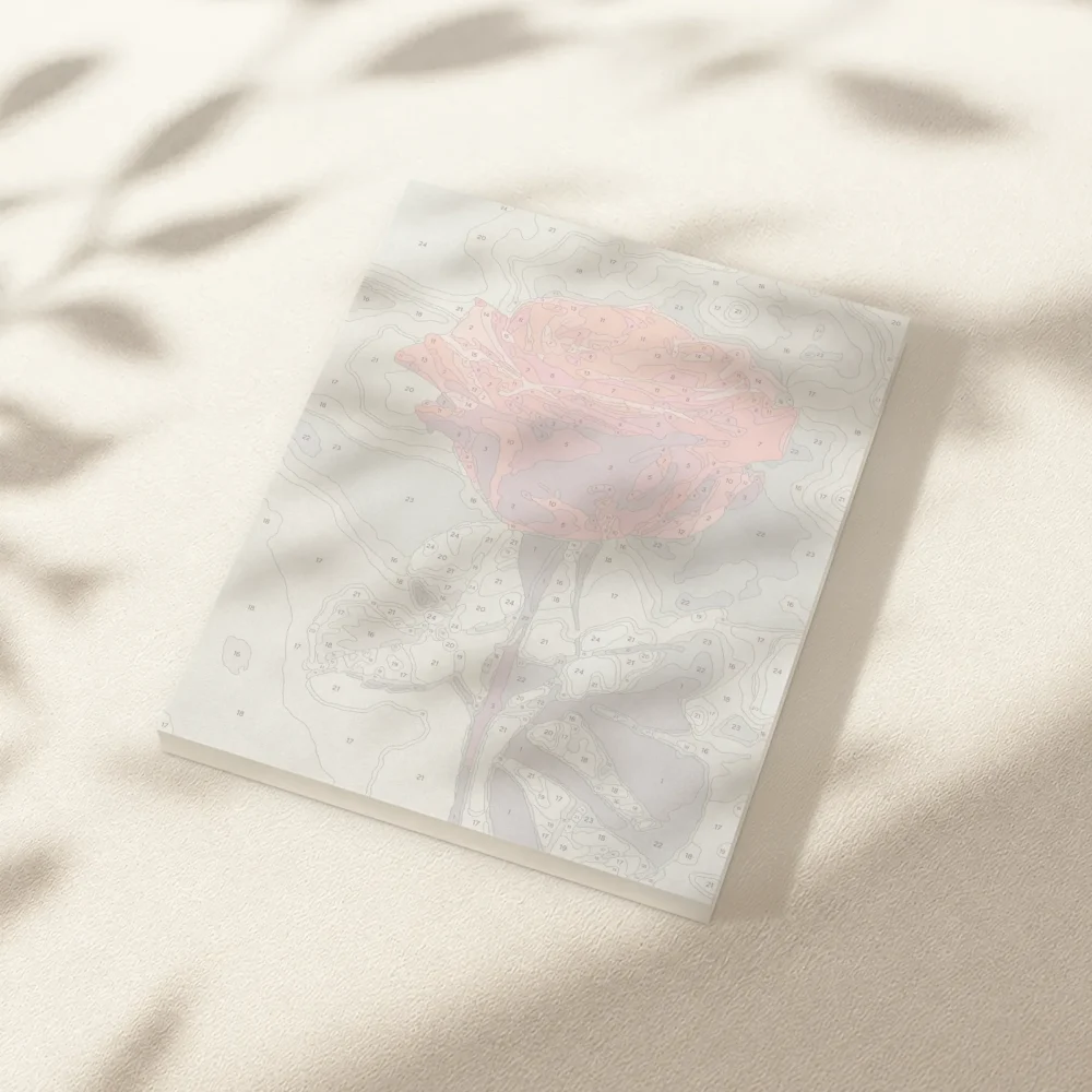 Pintar por Números - Rosa en flor