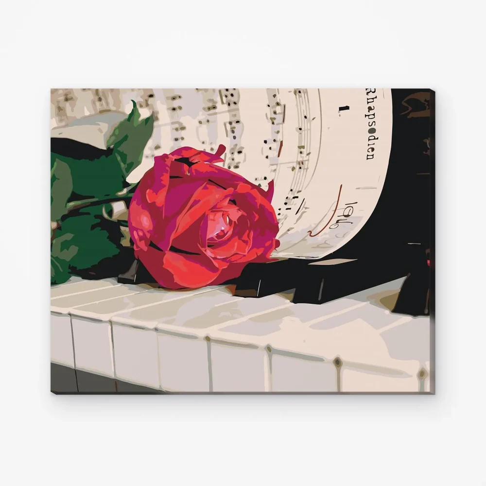 Pintar por Números - Rosas al piano