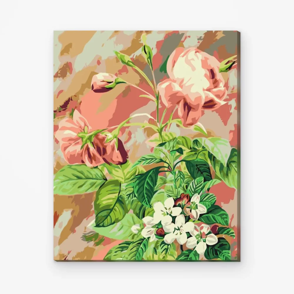 Pintar por Números - Rosas vintage 4