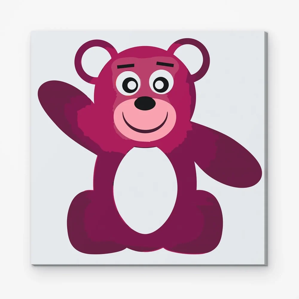 Pintar por Números - Saludo del oso