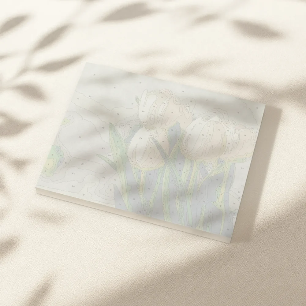 Pintar por Números - Tulipanes blancos