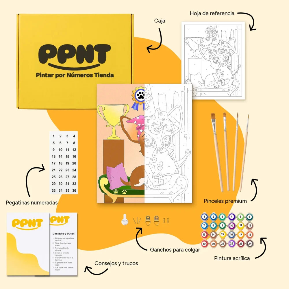 Pintar por Números - Una mascota