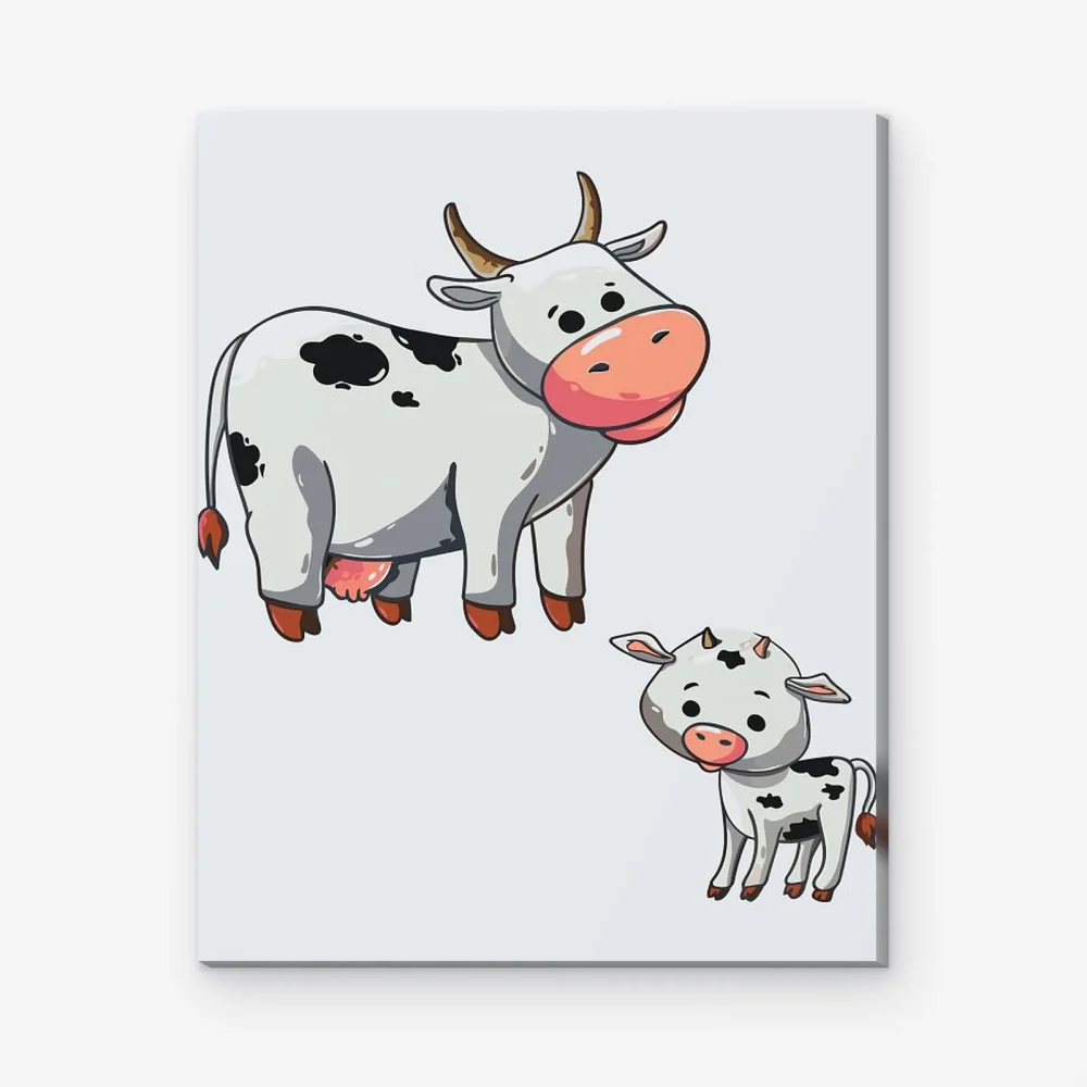 Pintar por Números - Vacas