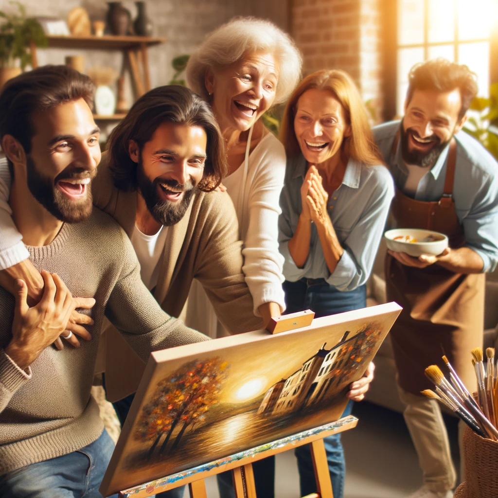 Cómo compartir tu pintura con familiares y amigos