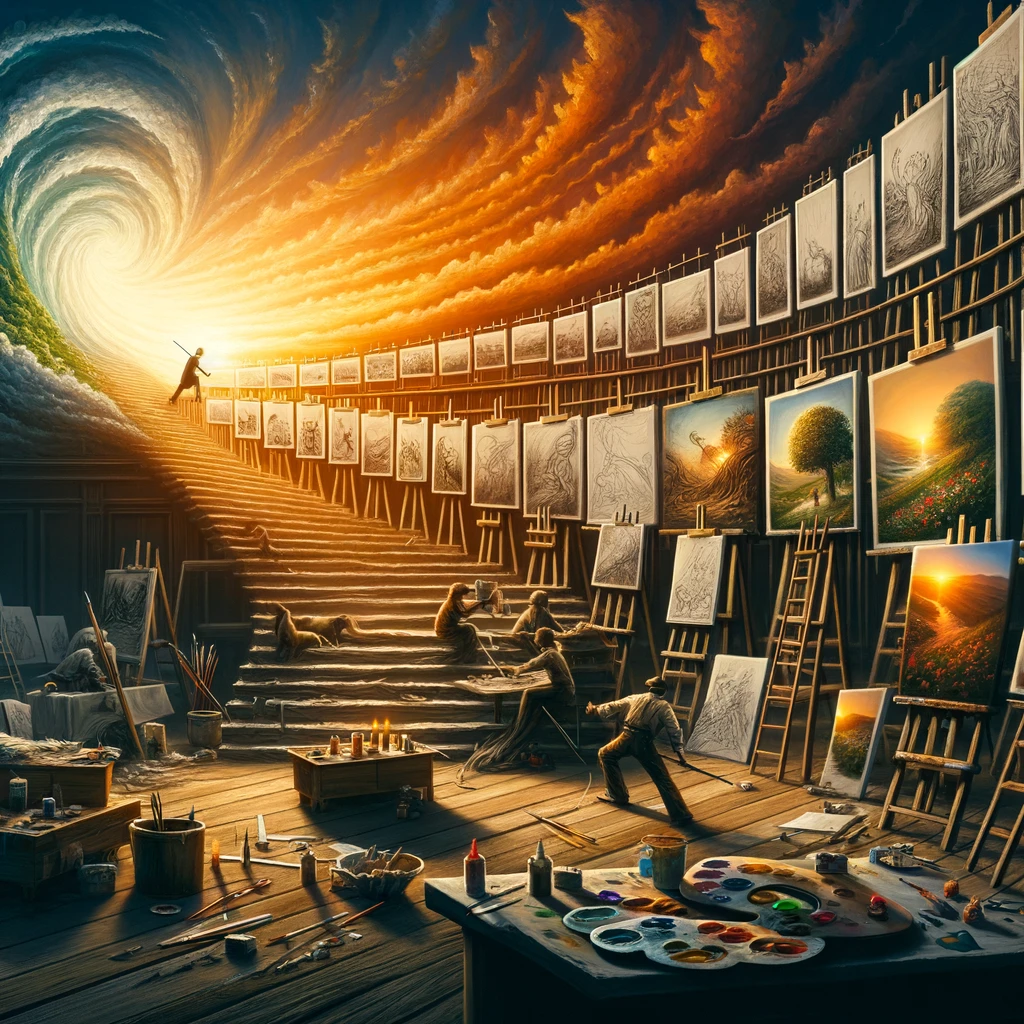 Experimenta con diferentes técnicas