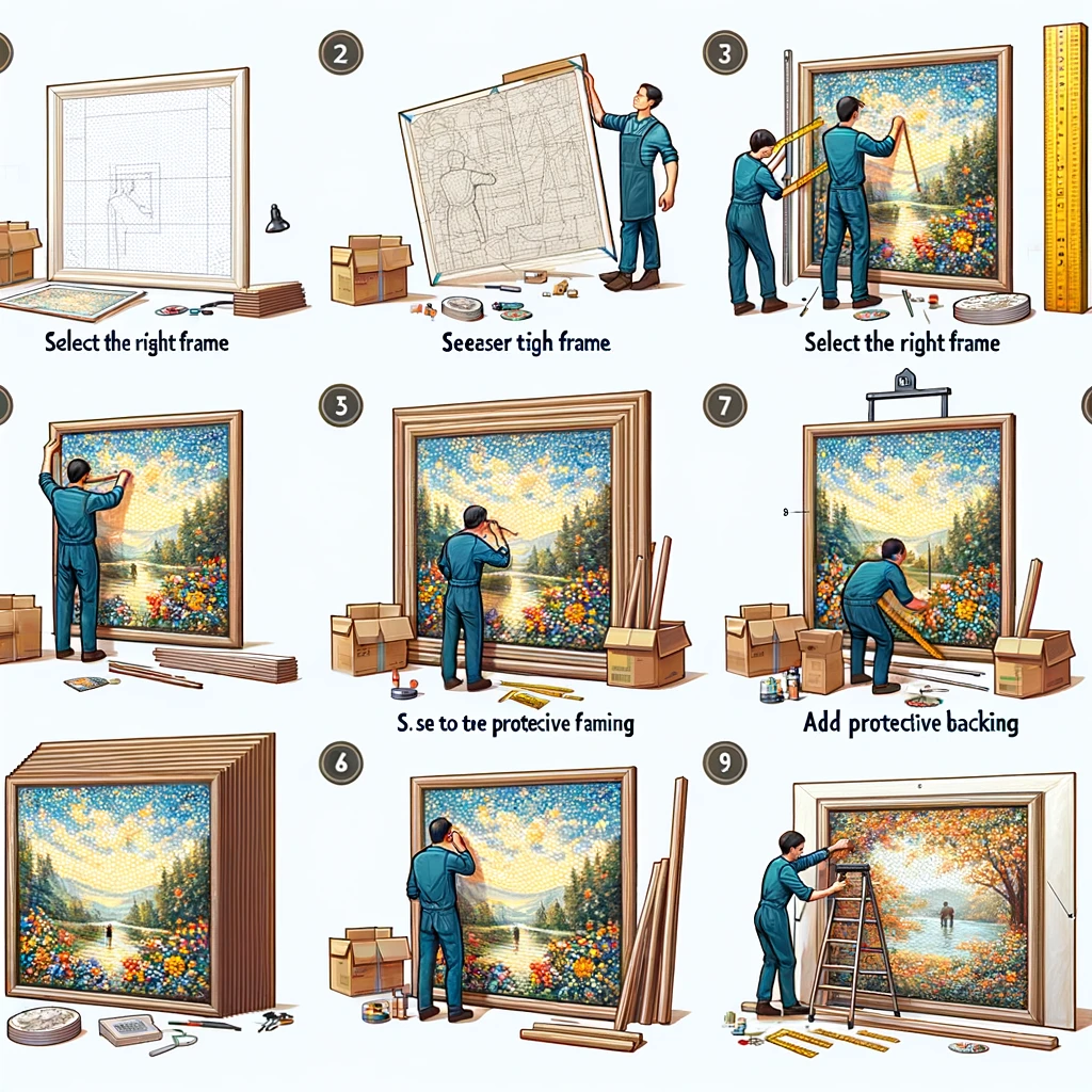 Ideas creativas para exhibir tus cuadros enmarcados en diferentes espacios de tu hogar.