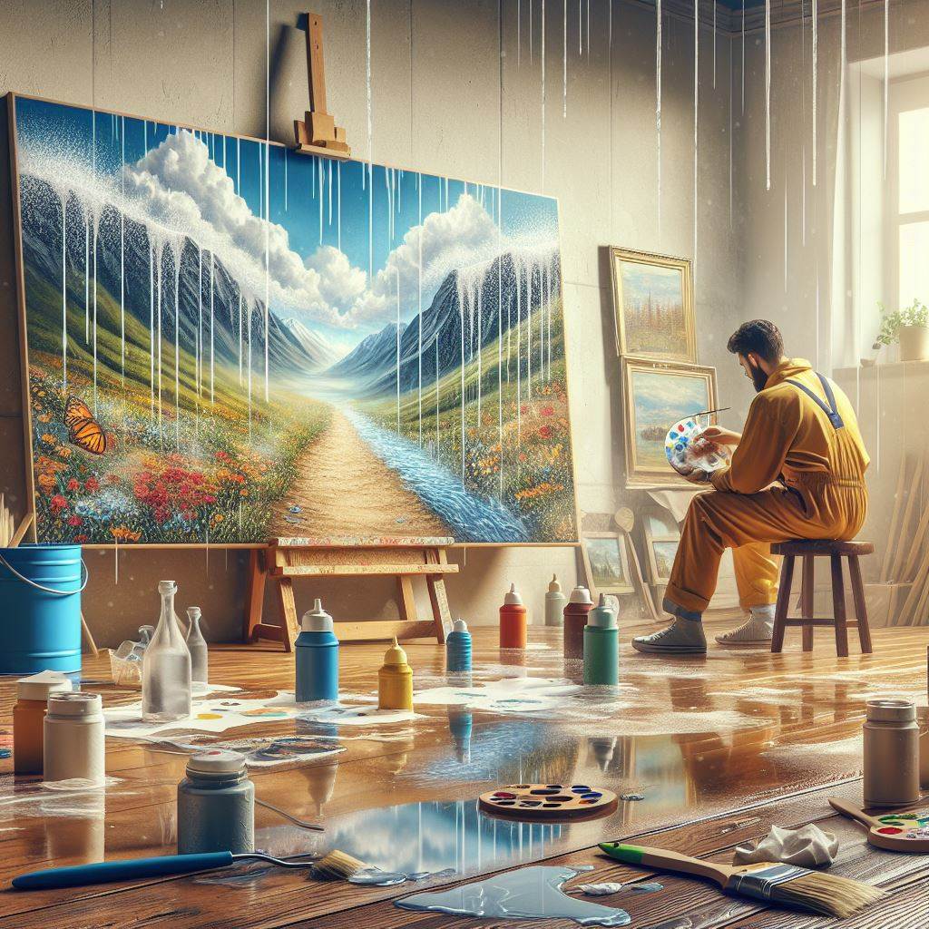 Mantén tu pintura alejada de fuentes de humedad