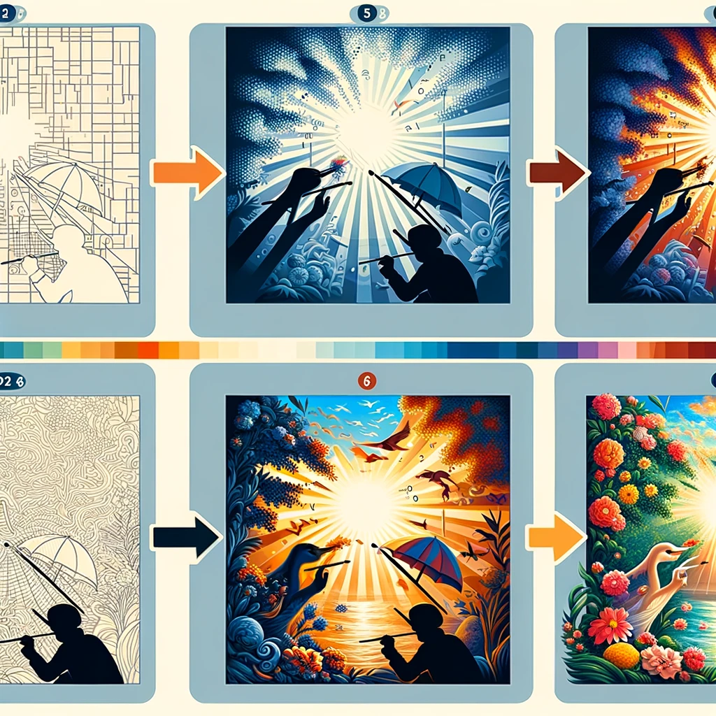Diferentes niveles de dificultad en las pinturas por números