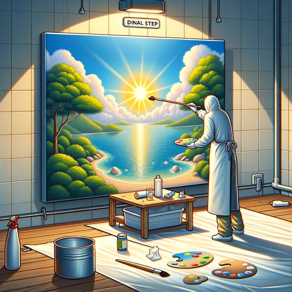 Eliminando posibles burbujas o imperfecciones