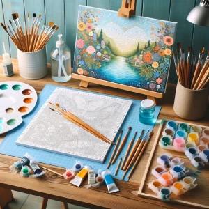 Materiales básicos para pintar por números