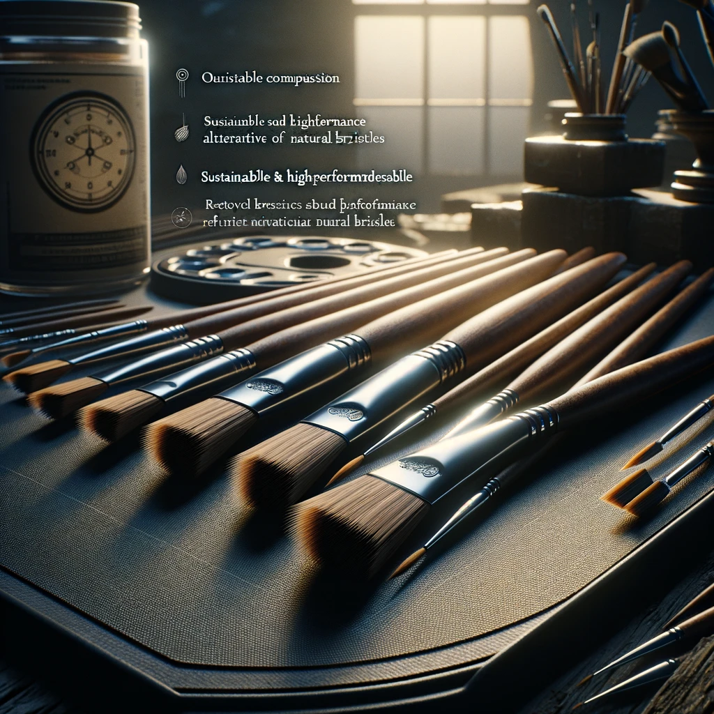 Pinceles de cerdas sintéticas