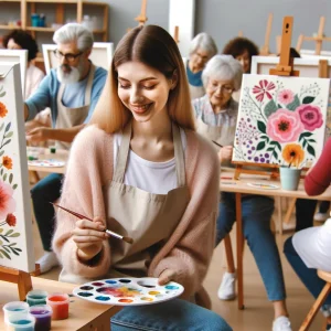 ¡Claro que sí! ¡Puedes asistir a talleres sobre pintar por números!