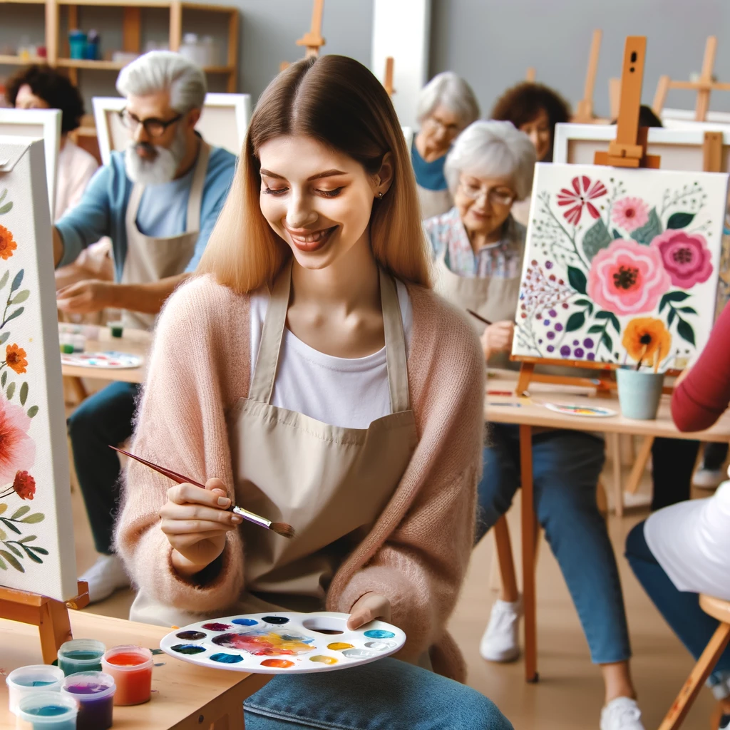 ¡Claro que sí! ¡Puedes asistir a talleres sobre pintar por números!