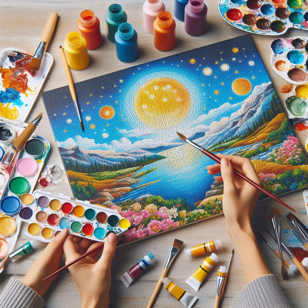 ¡Empieza por los detalles pequeños! Comienza pintando las áreas más pequeñas y detalladas para luego avanzar a las secciones más grandes y sencillas.