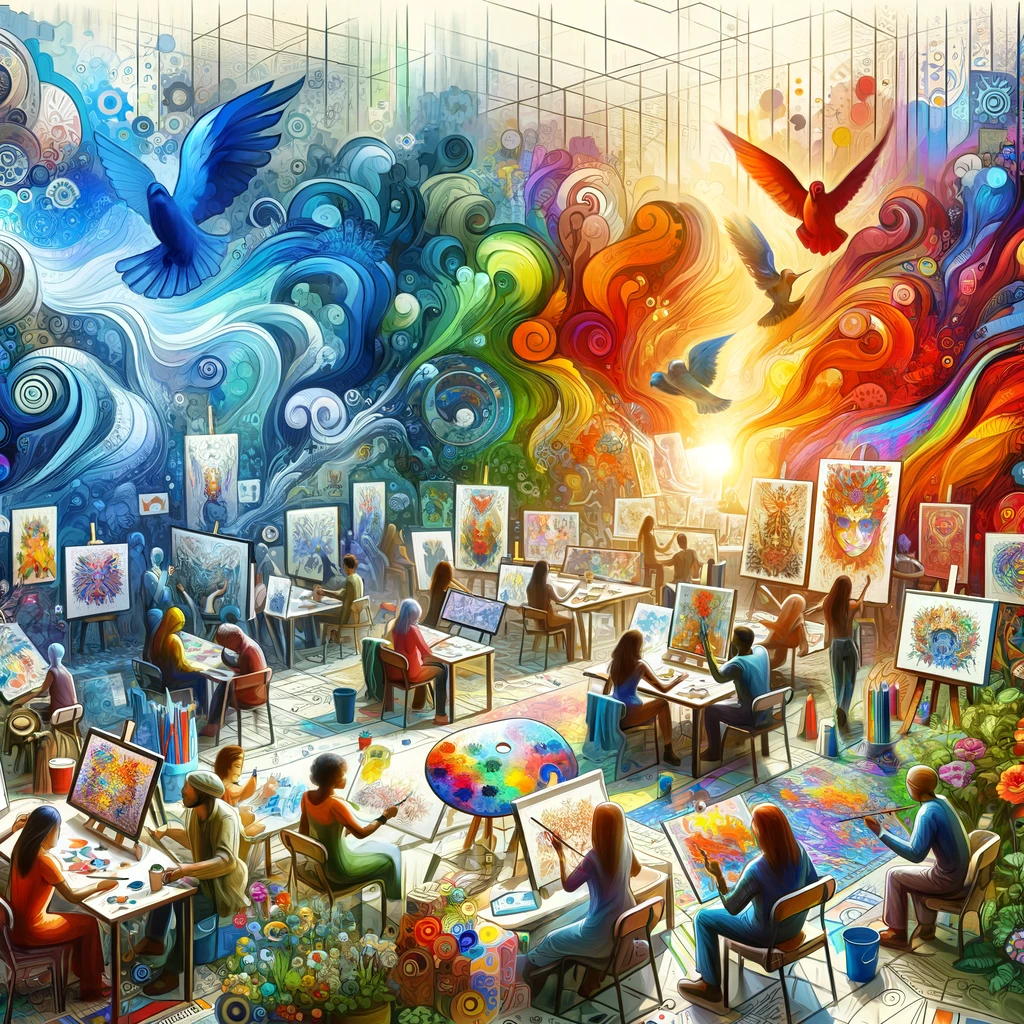 ¡Explora tu creatividad al máximo en el proceso de pintura!