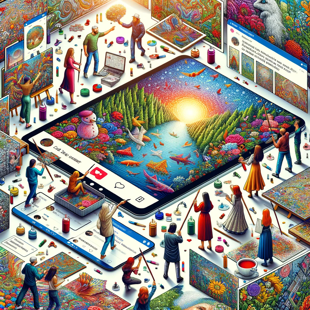 Aprende a construir una comunidad en línea alrededor de tus pinturas por números completadas y establece relaciones duraderas con tus clientes.