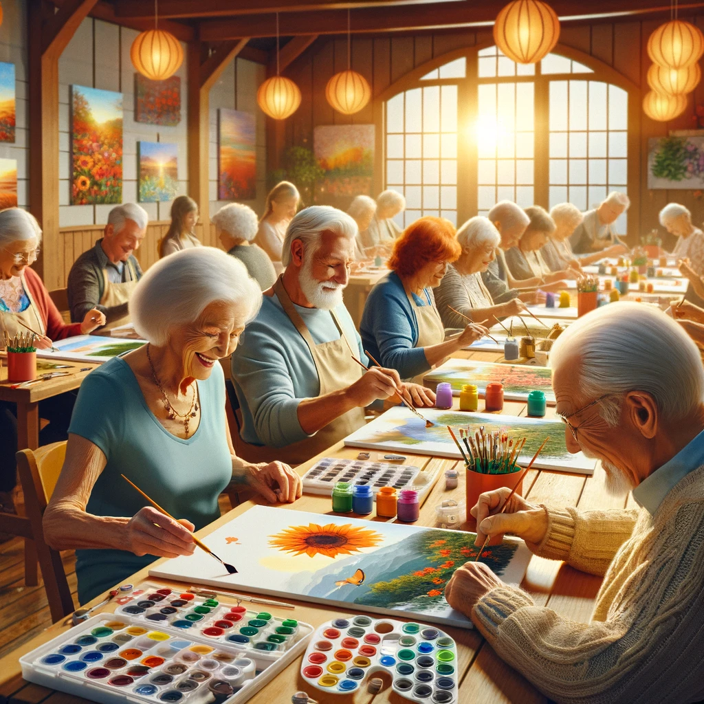 Beneficios de la pintura por números en personas mayores.