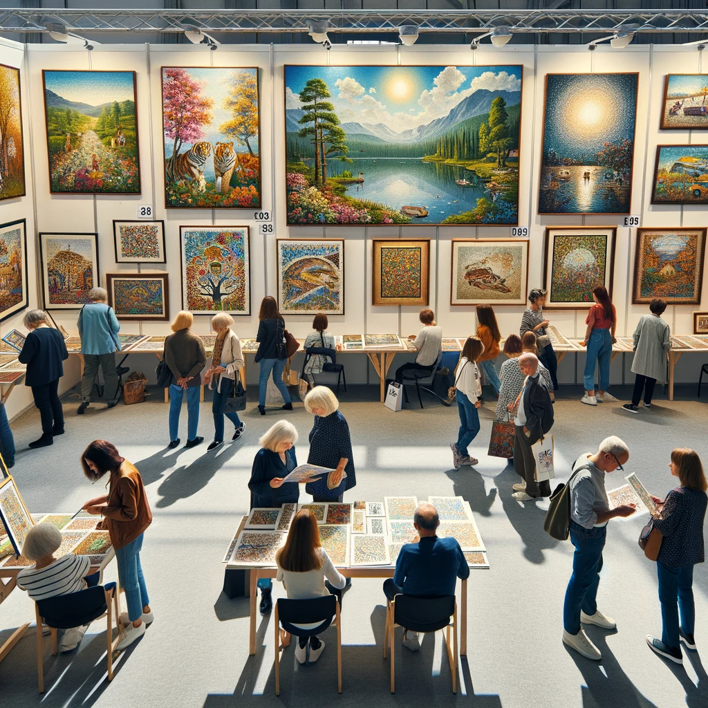 Descubre cómo aprovechar estas oportunidades para presentar tus pinturas por números completadas a un público interesado y potenciales compradores.