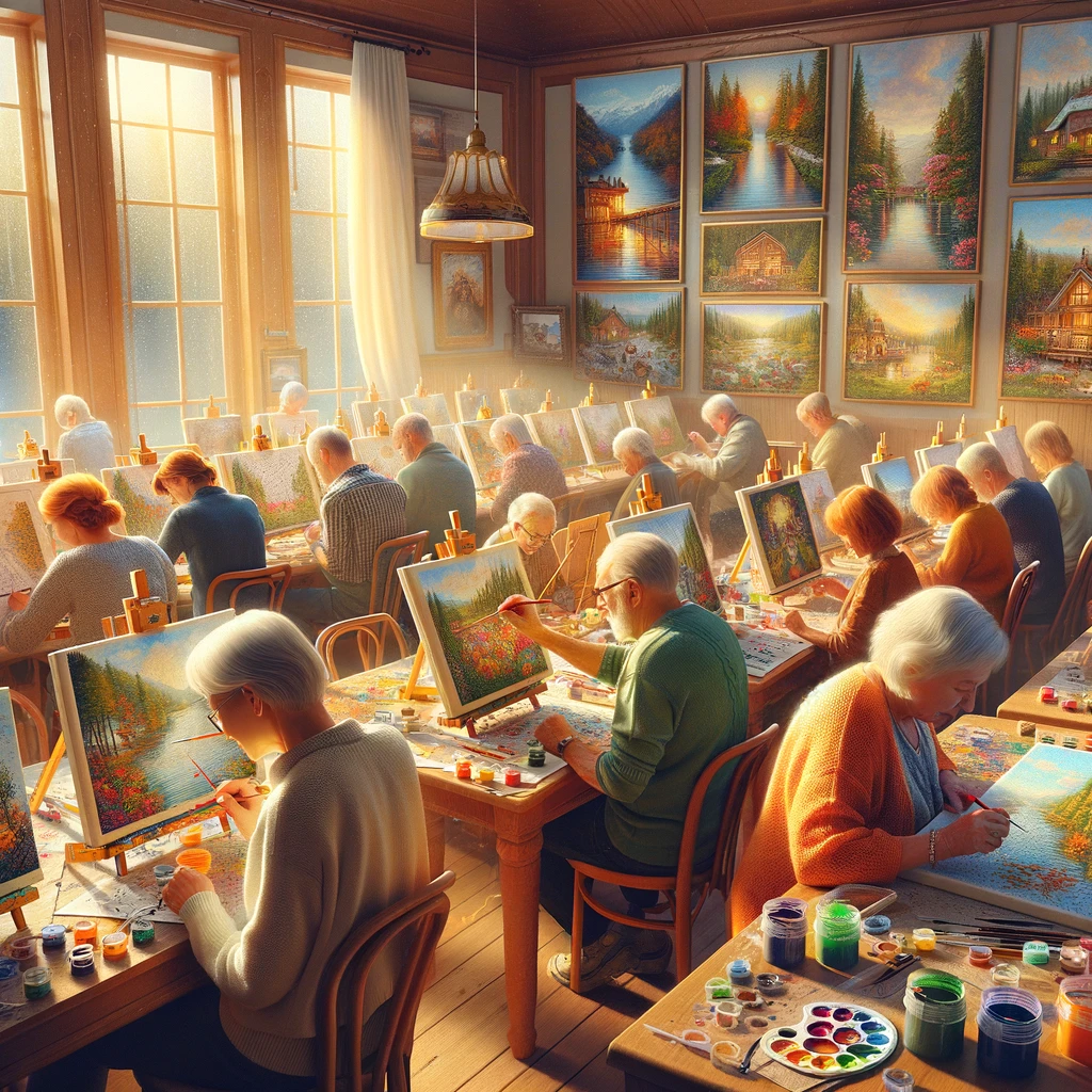 ¿Qué características buscar en un paquete de pintura por números para personas mayores?