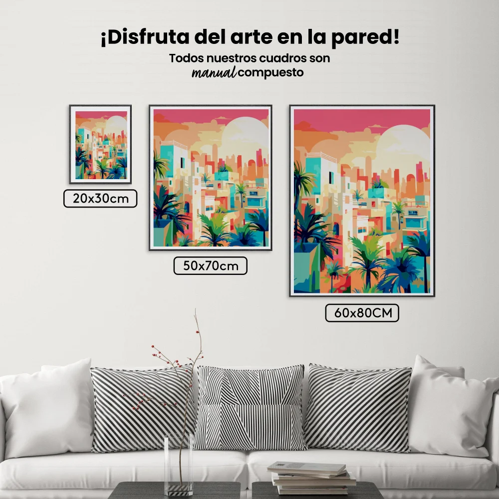 Pintar por Números - Atardecer urbano