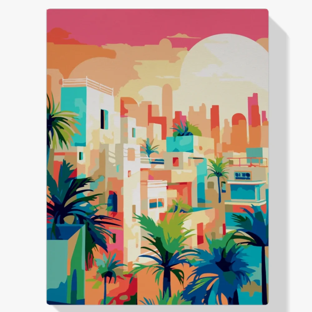 Pintar por Números - Atardecer urbano