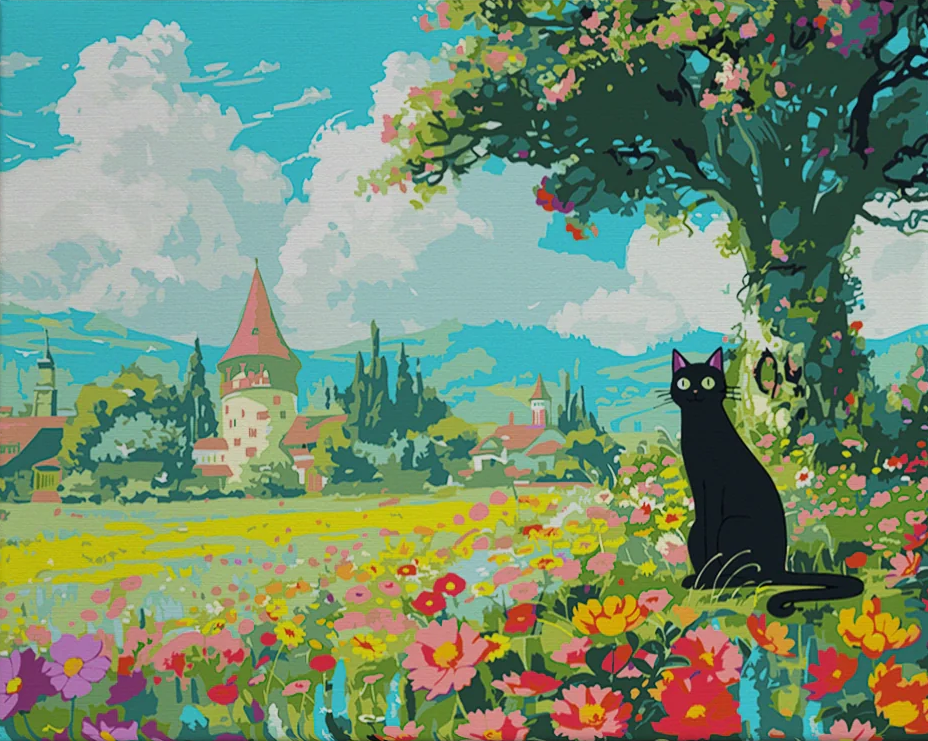 Pintar por Números - Día libre del Gato Negro