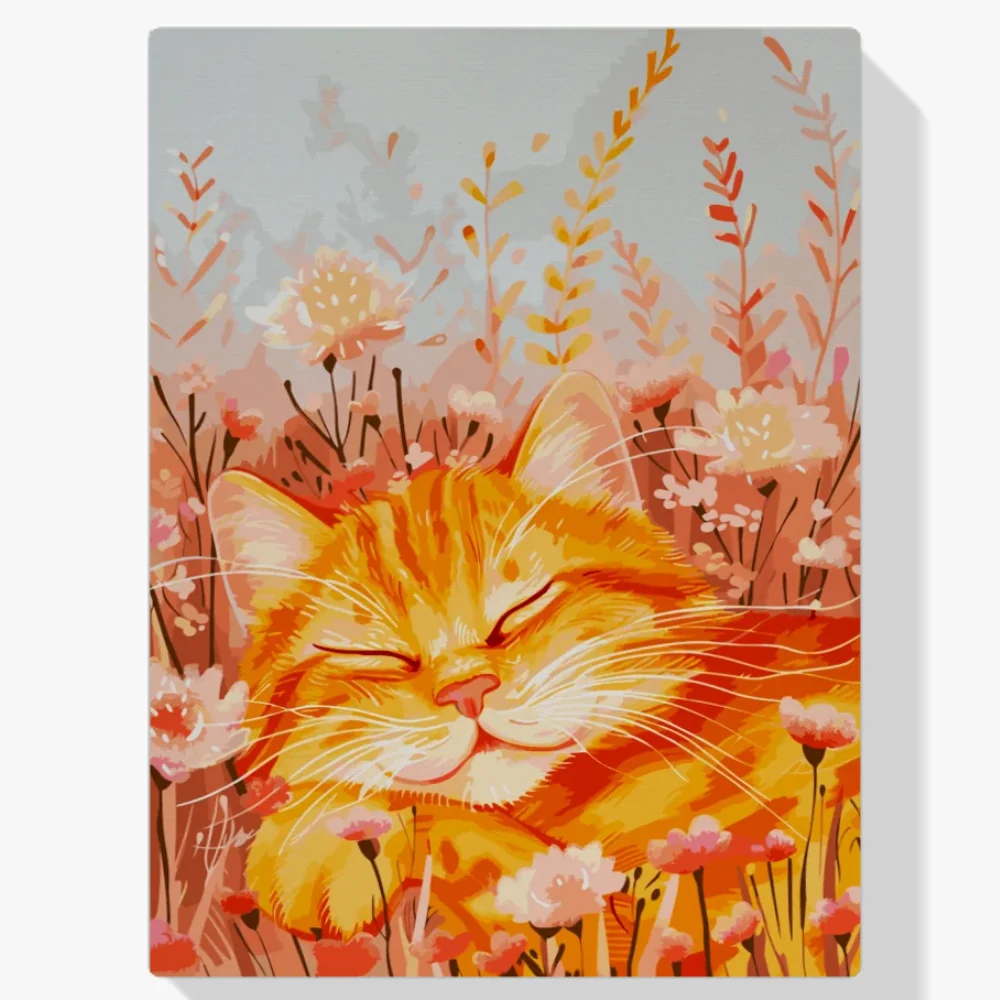 Pintar por Números - El sueño del gatito