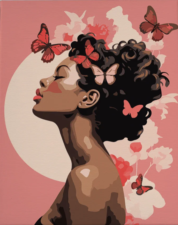 Pintar por Números - Felicidad de mariposa